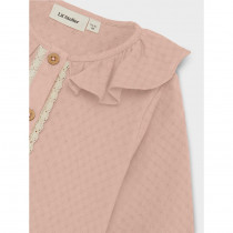 LIL ATELIER Flæsekrave Skjorte Dolly Rose Dust